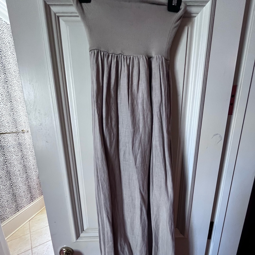 Tan Maxi dress sleeveless